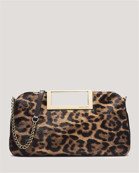 michael kors berkley leopard clutch|MICHAEL Michael Kors Berkley Large Haircalf Convertible Clutch .